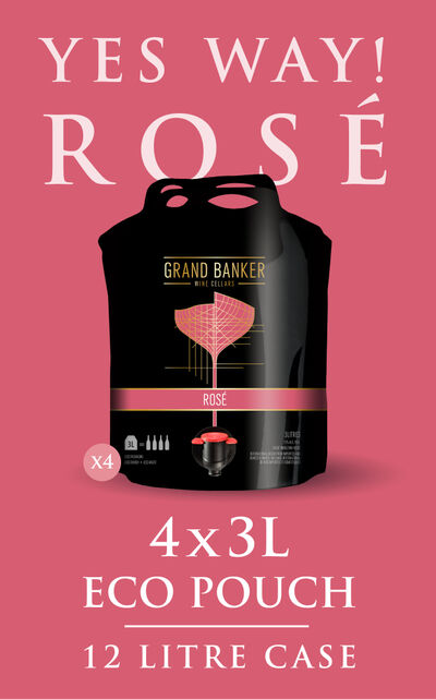 Yes Way Rose Grand Banker Wine 3L 4-Pack